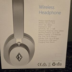 Ralph Lauren Silver Over-Ear Wireless Headphones